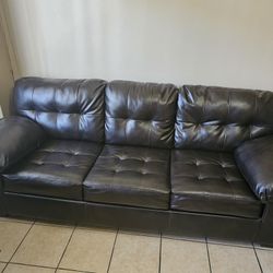 Dark Brown Leather Sofa Bed