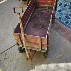 Very Vintage Collectable Radio Flyer Wooden Wagons