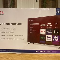 TCL 50" Smart Roku TV 