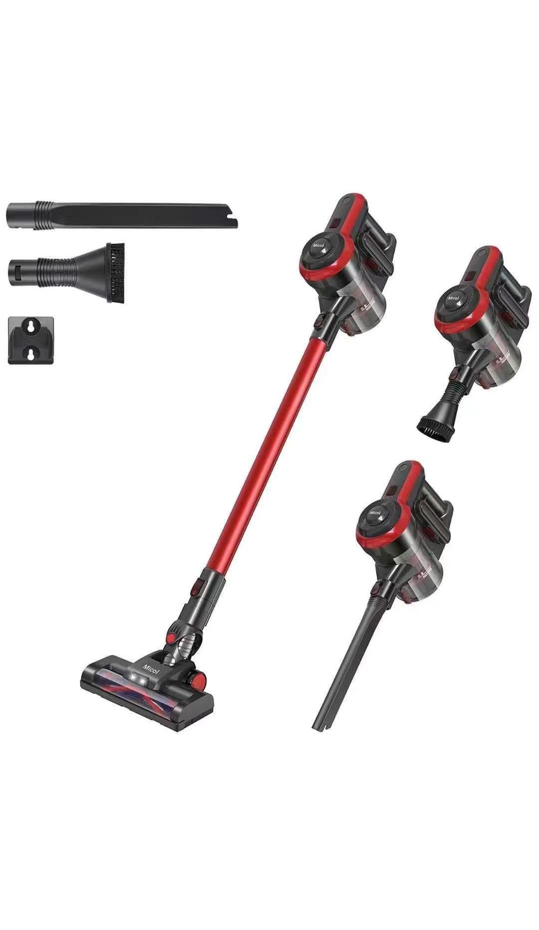 Cordless Vacuum Cleaner, 22Kpa Powerful Suction 4 in 1 Stick Vacuum, Up to 38 Mins Max Runtime Detachable Battery for Home Hard Floor Carpet Pet Hair