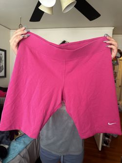 Pink Nike Biker Shorts