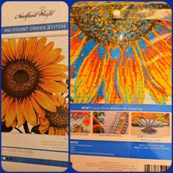 ONE NEW No Count Cross STITCH, FLOWER, HAGGINWOOD PU, CASH, NO OFFERS