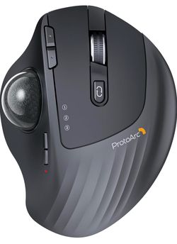 ProtoArc Wireless Trackball Mouse Bluetooth Rechargeable Ergonomic