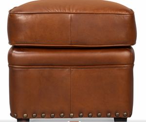 Leather ottoman