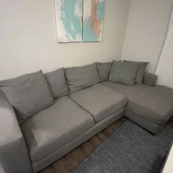 Large Gray Couch With Chaise