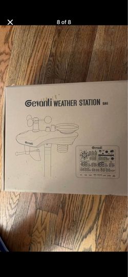 New in box Weather Stations Wireless Indoor Outdoor, Weather Station with Rain Gauge and Wind Speed, Weather Forecast, Temperature, Air Pressure, Humi