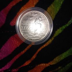 Korean War Memorial Silver Dollar