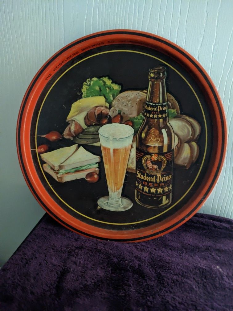 Beer Tray HEIDELBERG Brewing Student Prince