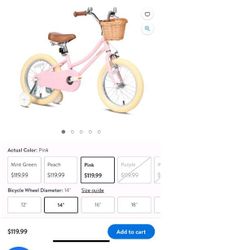 New Kids Bike (TODAY ONLY $60.00)