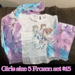 New Girls Size 5 Frozen Set
