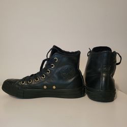 Lined Converse Leather Sz 6