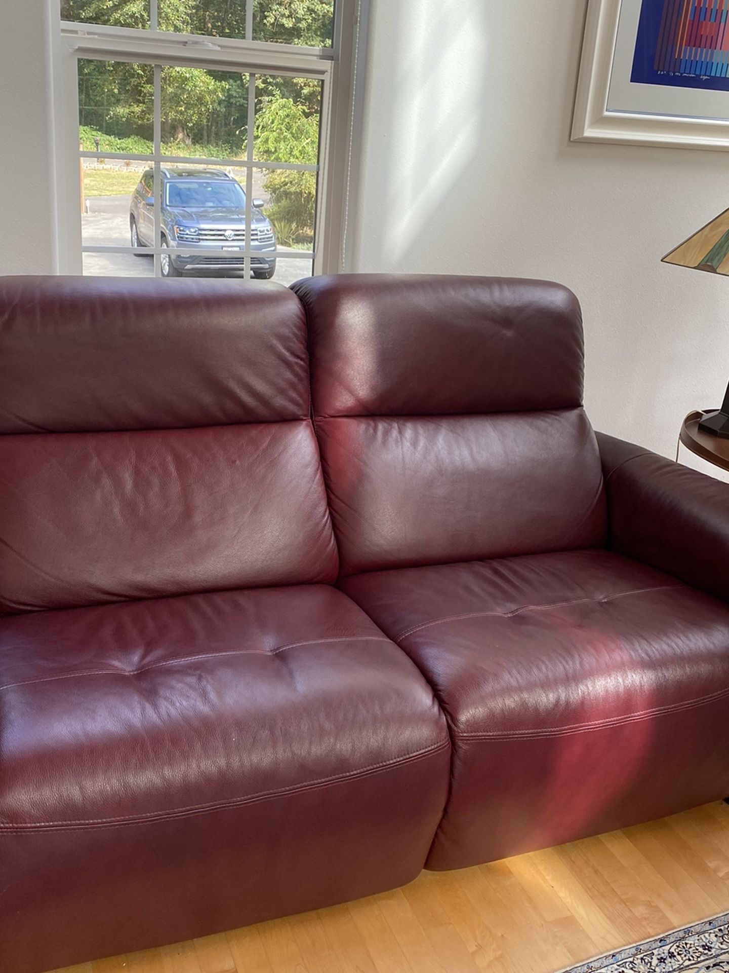 Leather Power Loveseat and Chair