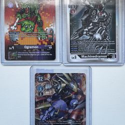 Digimon Bundle – Machinedramon SEC + GreyKnightsmon SR + Ogremon