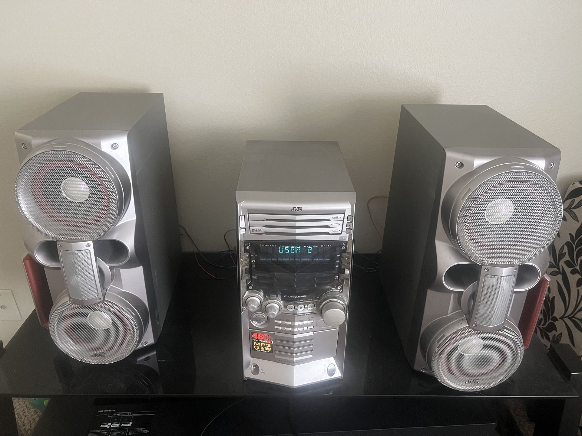 JVC Home Stereo 460 Total Power Watts
