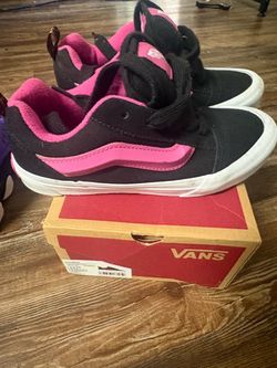 Vans Knu Skool Kids Sneakers Black Pink