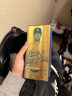 SIGNED Cody Bellinger collectible figure