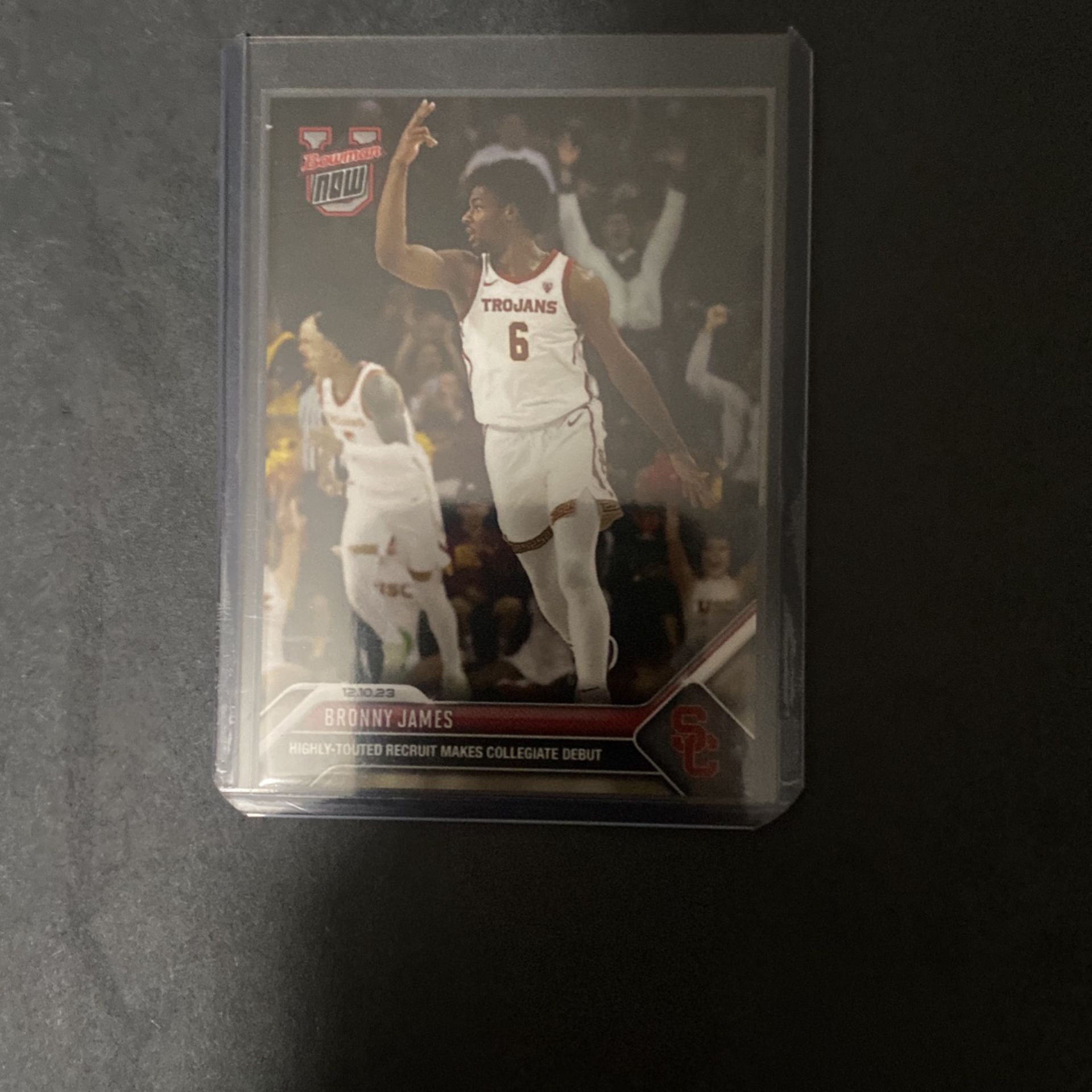 Bronny James Rookie 2023 Bowman Now University #16