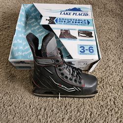 Lake Placid Vortex Adjustable Ice Skates Size 3-6 boys