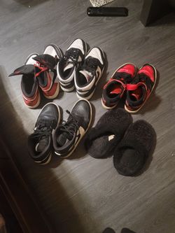 4 Pairs of Sneakers and Slippers