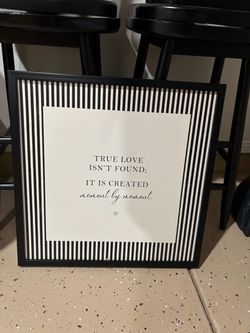 Framed Love Quote Wall Art Print