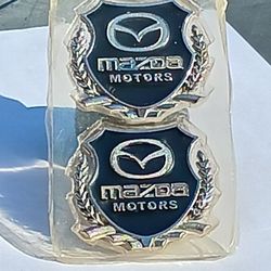 2X FENDER DOOR  EMBLEM FOR MAZDA 2, 3, 5, 6... $15 NEW 