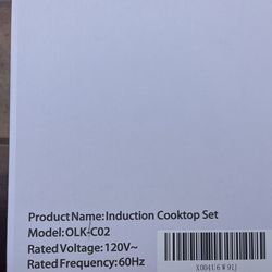 Olayks Induction Cooktop Set with Grill Pan & Rack