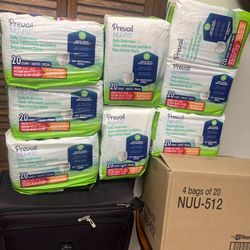 Medium Pull Up 8 Packs For $60