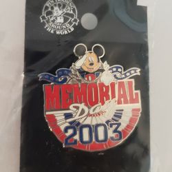 Walt Disney World Memorial Day 2003 Pin Limited Edition of 3500 Pieces.