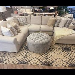 R1S12_  U Shaped Comfort Sectional Couch With Chaise * P A Y   E A S I L Y
