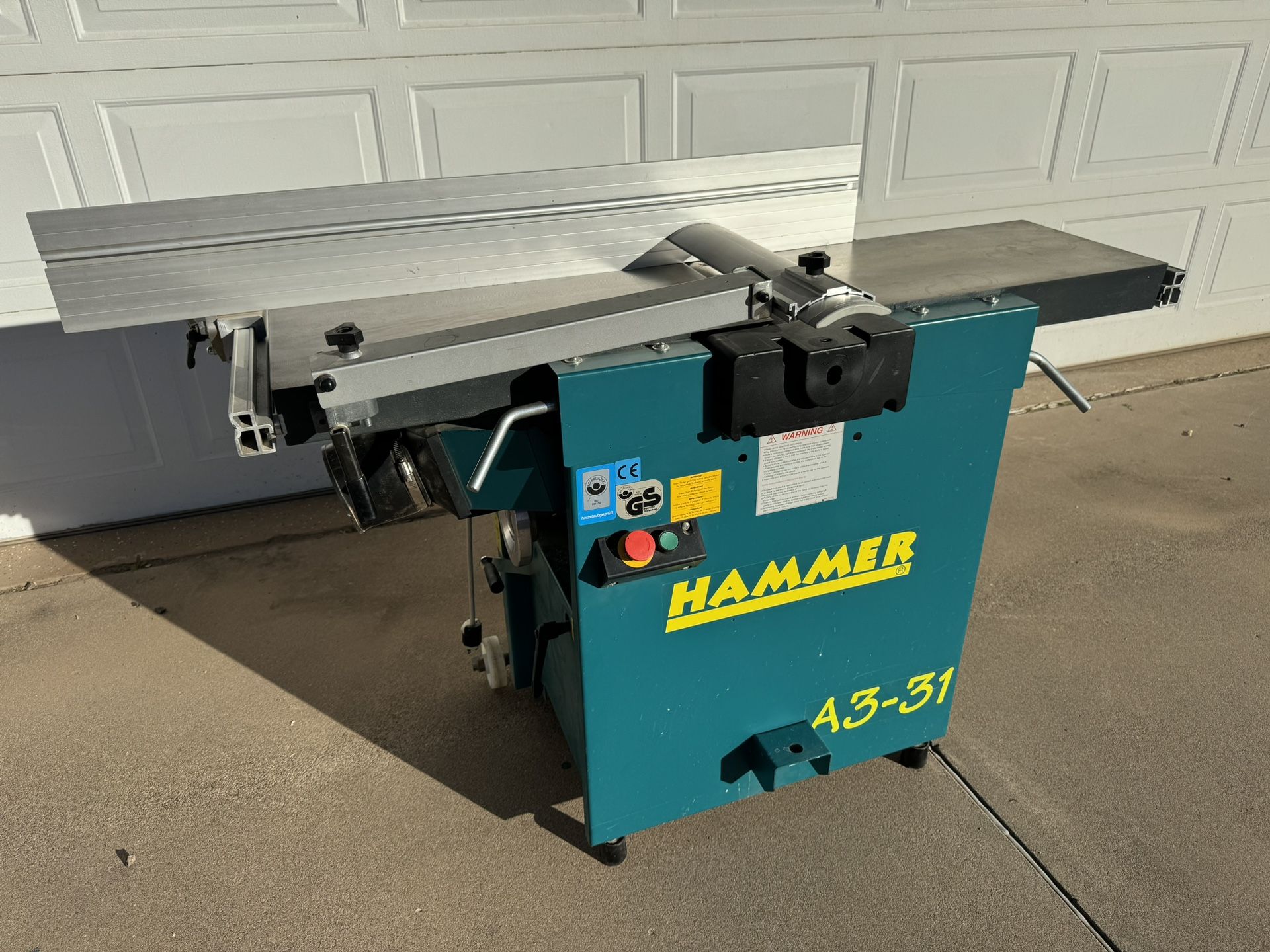 Hammer A3-31 12” Jointer Planer Combination Machine