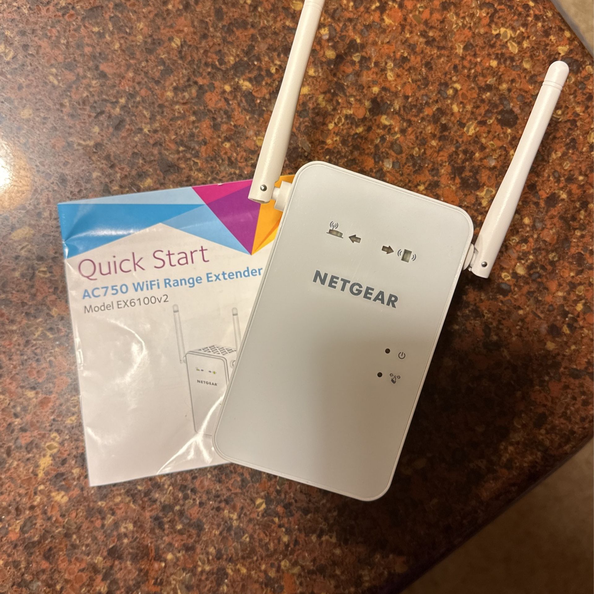 Netgear AC750 Wifi Range extender. Model EX6100v2