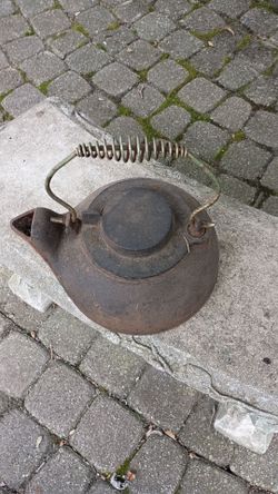 Vintage Cast Iron Kettle
