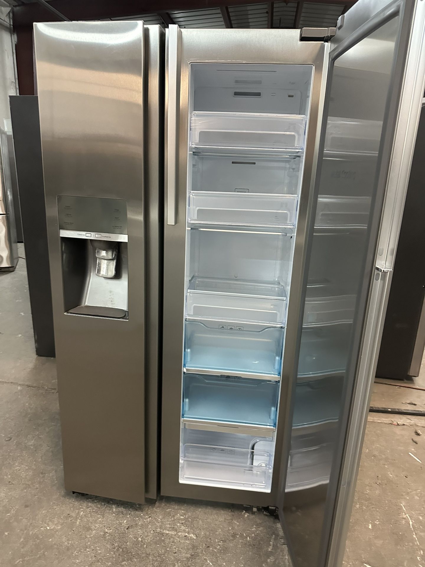 Door In Door Samsung side-by-side water ice counter depth can deliver  Very nice refrigerator retail price around $3000