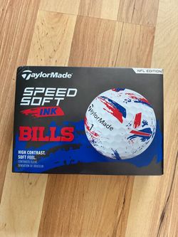 TaylorMade Speed Soft Ink Bills NFL Edition Golf Balls