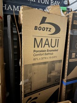 Bootz Maui 60" Porcelain Enameled Bathtub (Multiple Available)