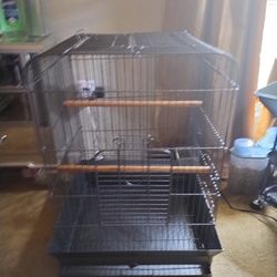3 Week Old Bird Cage Paid $120 30 Inches Tall 20x20 Small/Medium  Bird I Purchased  Firm Price 