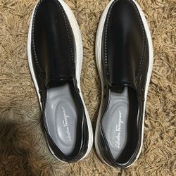 Size 13 Black slip-on Ferragammo's