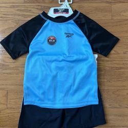 NWT Reebok boys 2pcs swimwear set size 4