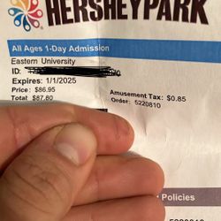 Hershey ticket