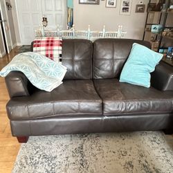 Brown Loveseat