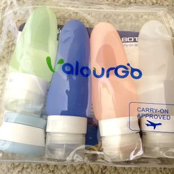 Silicon Bottles Set For Traveling ( Carry On Approved )