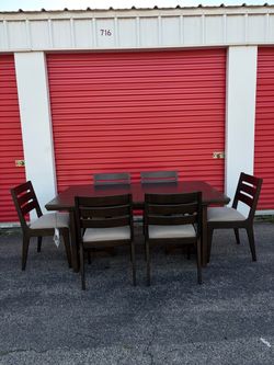 Bayside Furnishings Portalis Dining Table and 6 Chairs