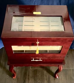 Large Cabinet Cigar Humidor with Stand