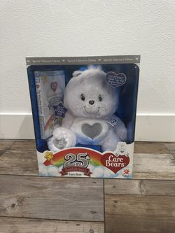 Original 25 Year Anniversary Care Bear W/ Swarovski Eyes DVD Included