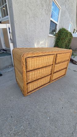Wicker Dresser, Fair Comdition