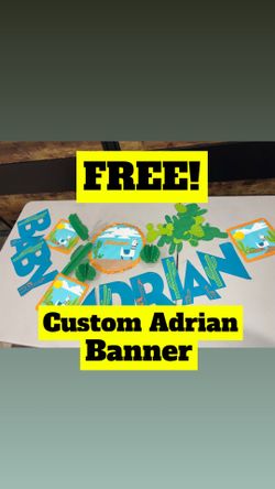 Free Baby Adrian Banner , Cactus Banners , Cactus Party Decor , Baby Shower