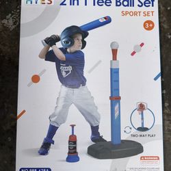 Hyes 2 In 1 Basketball/Tee Ball Set 