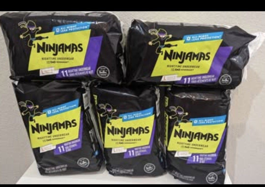 Pampers Ninjamas Nighttime Pants Toddler Boys Size L