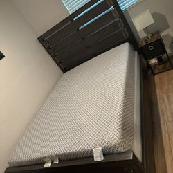 Queen Size Frame And Mattress