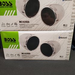 BOSS AUDIO SYSTEM SPEAKER FOR MOTORCYCLE, FOURTRACK, POLARIS OR CAN AM WATER PROOF